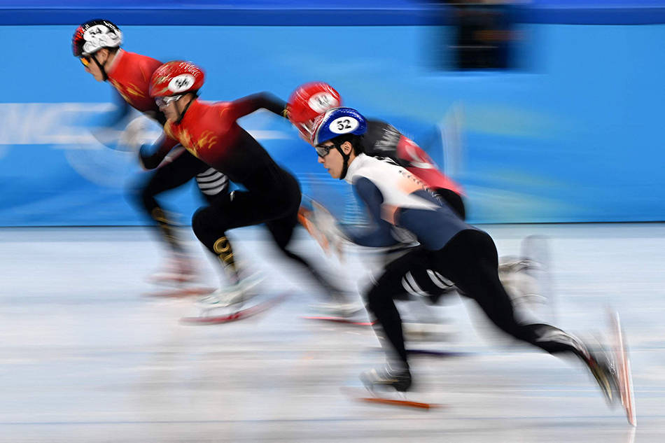 男子|冬奥·图片｜短道速滑男子1000米，任子威夺金李文龙银牌