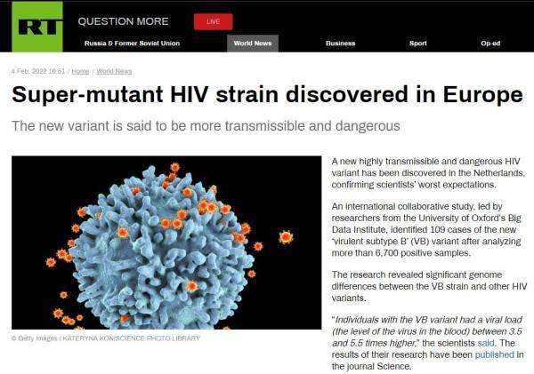 危险性|荷兰发现艾滋病毒超级新变种