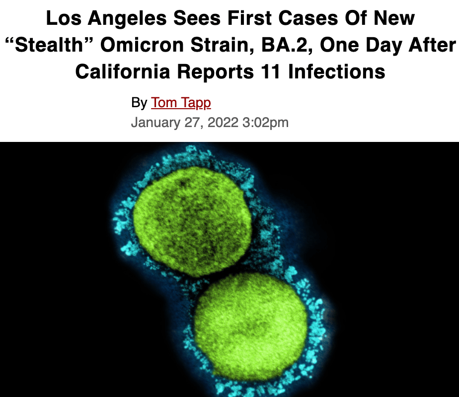 重磅加州14例la4例ba2新毒株出现更难检测具有隐身术