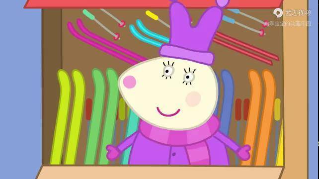 小猪佩奇6羚羊夫人教大家学滑雪表演滑雪技术震惊众人