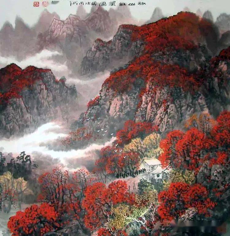 吕元忠的山水画浑厚超逸