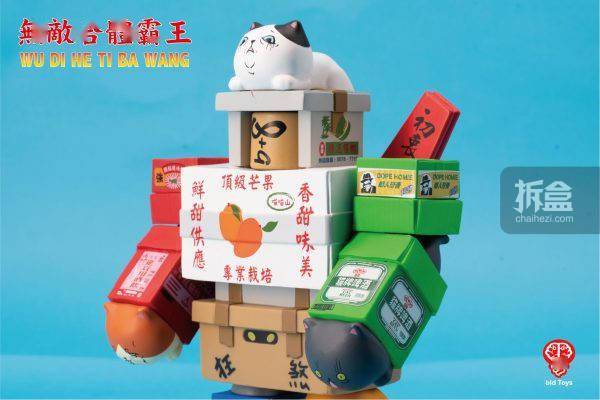 百兽|BID TOYS 猫神合体 无敌合体霸王 搞怪猫咪动漫潮玩摆件