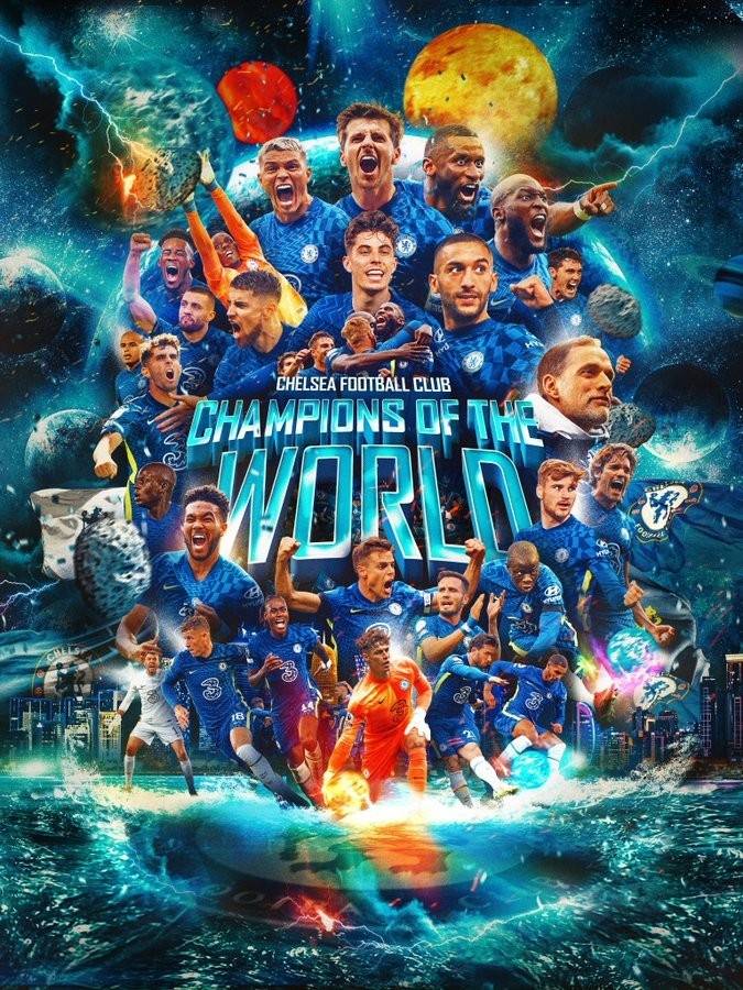 足球俱乐部|切尔西官推发布夺冠海报：世界冠军！我们已经赢得一切