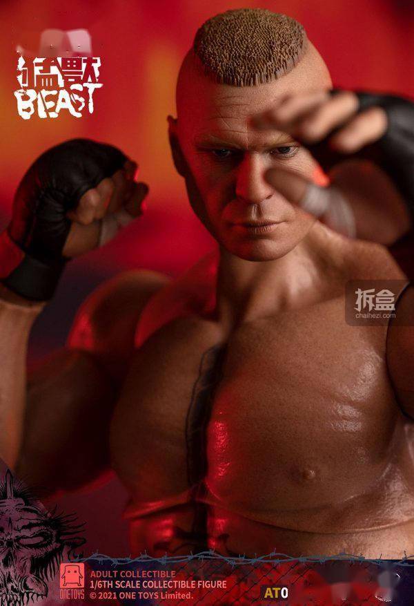 格斗ONETOYS 1/6 双料冠军FIERCE BEAST摔跤猛兽大布 可动人偶12寸