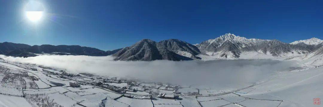 視頻美圖冕寧冶勒仙境中天然滑雪場的人間生活