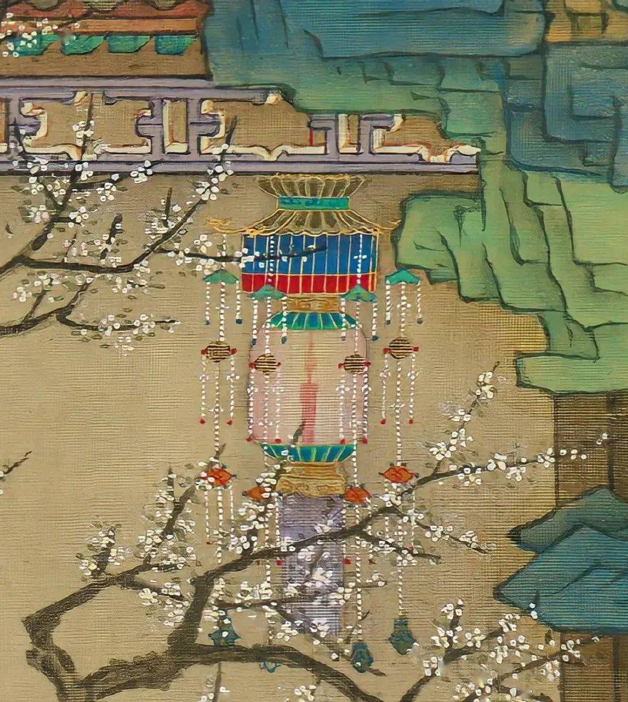 无论城镇乡村,皆是张灯结彩,盛唐气象下的花灯多气势恢宏,灯轮,灯树