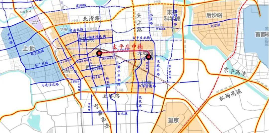 关注的重点工程之一这条城市道路的建设是昌平南部与朝阳北部交界地区