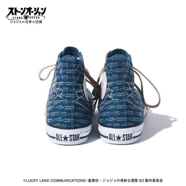 帆布鞋 模玩周边：CONVERSE×《JoJo的奇妙冒险 石之海》空条徐伦帆布鞋