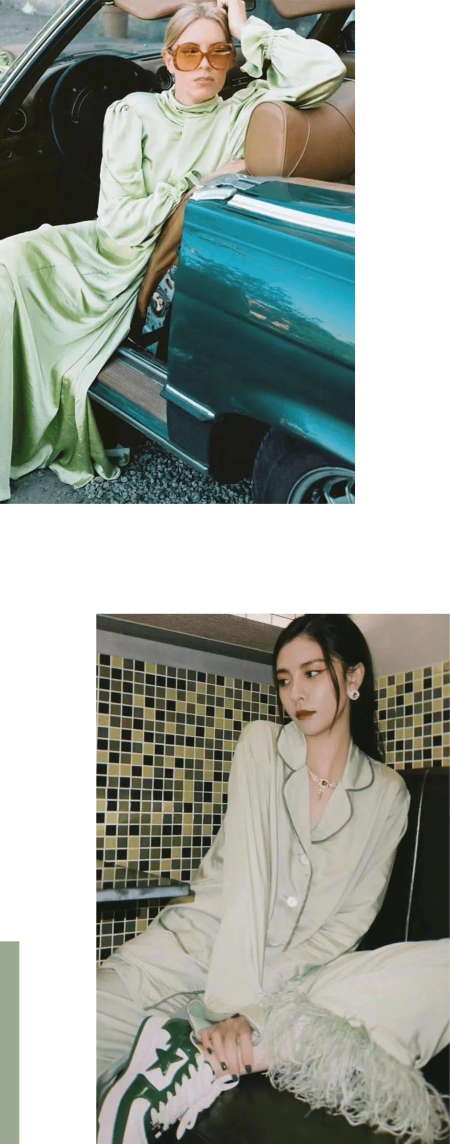 材质 开春的第一件新衣,当然只此青绿