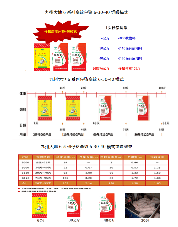 超前3,原料选择高端2,技术应用成熟1,套餐设计合理大地猪饲料的优势