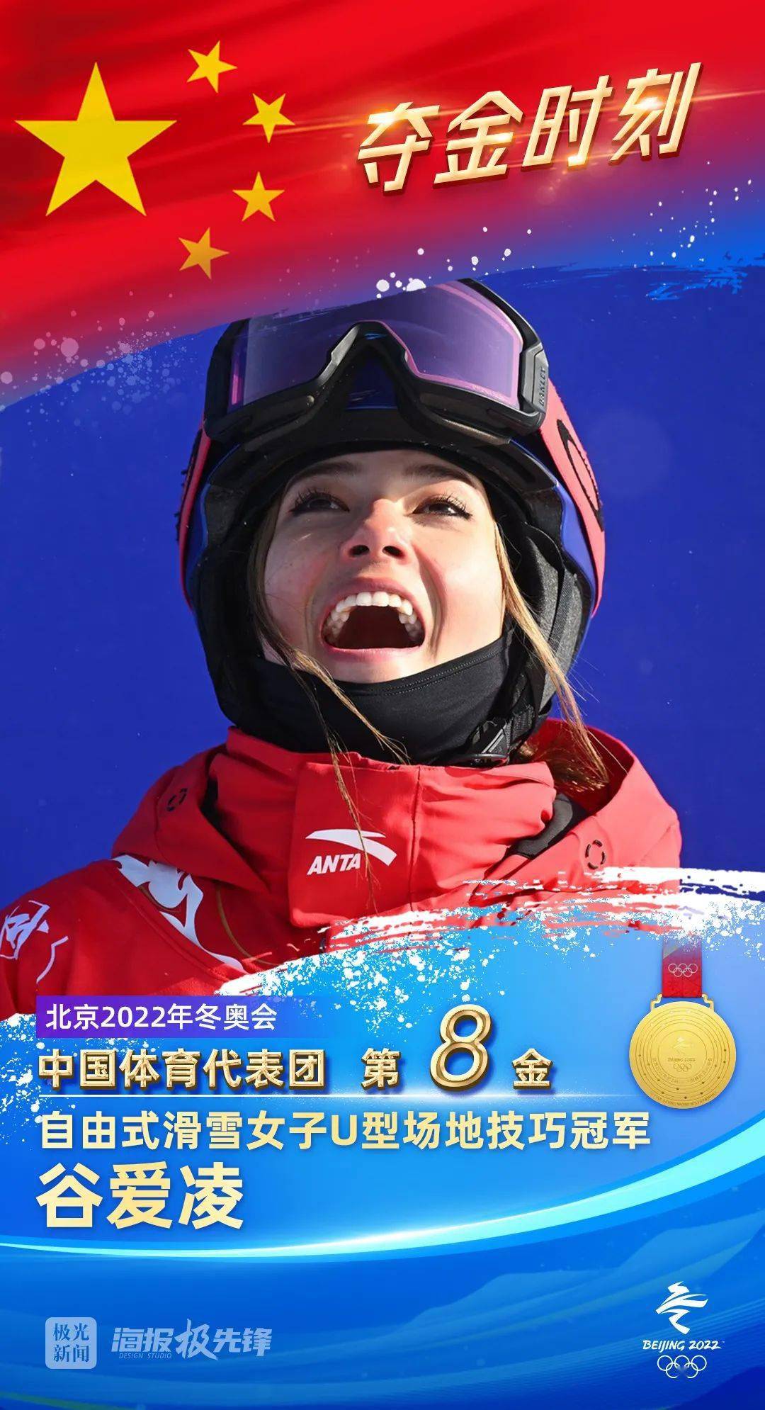 冬奥冠军夺冠图片图片