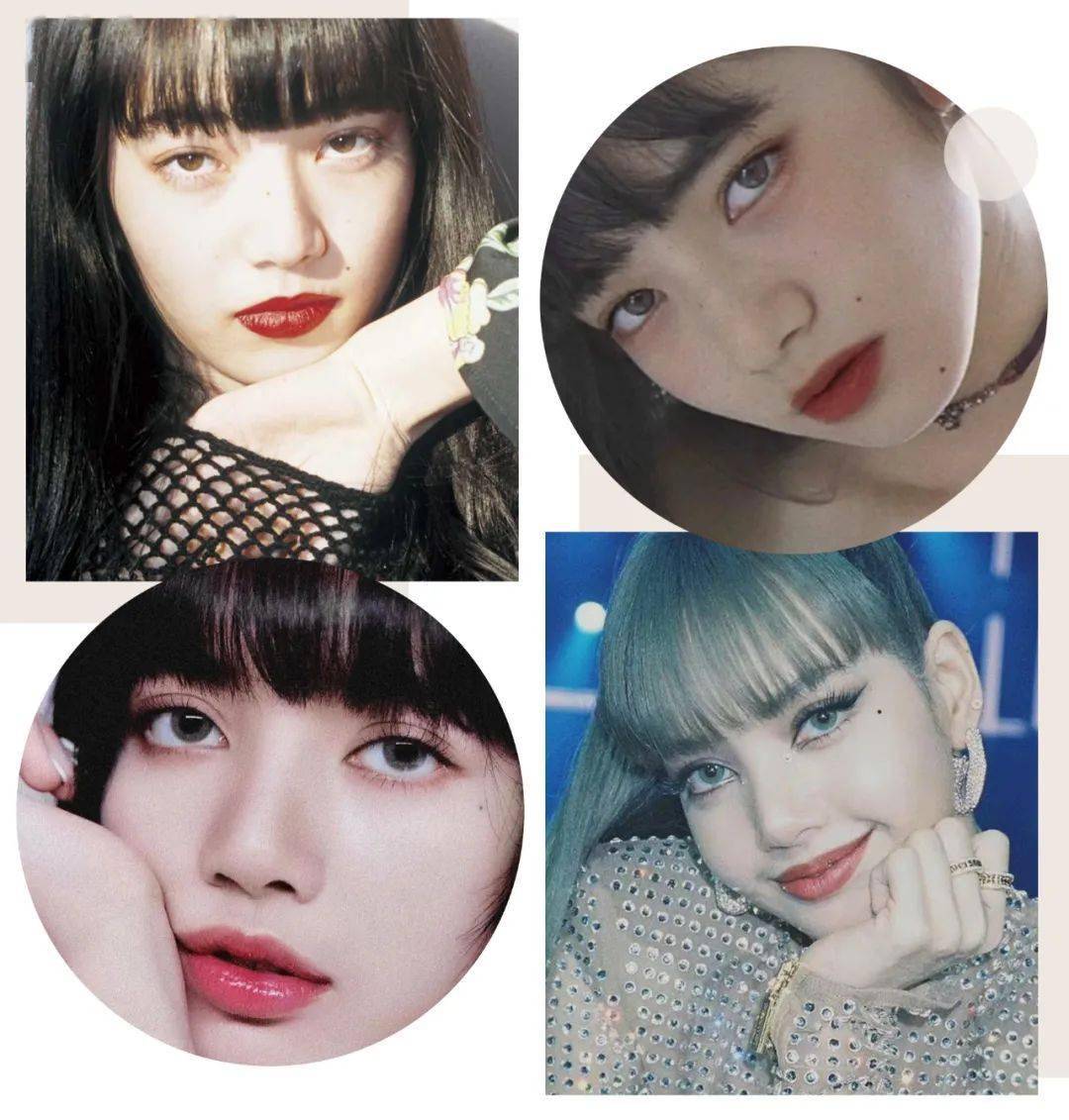 像lisa和小松菜奈都是典型的"三白眼",但依靠较浓的眼妆却可以化腐朽