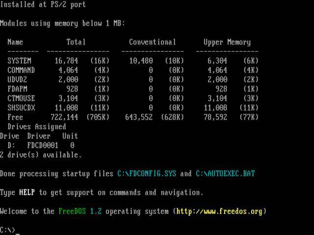 FreeDOS|6 年来首次更新,开源 DOS 系统 FreeDOS 1.3 版本发布