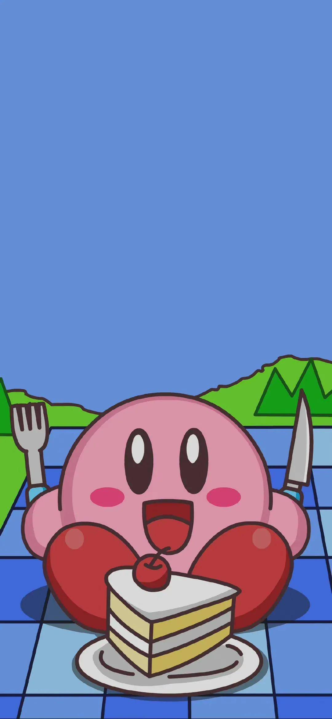 星之卡比卡通壁纸