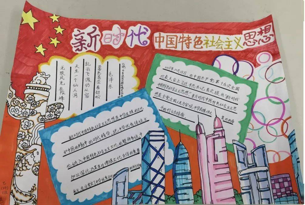 巧手绘彩图一起向未来福州屏东中学屏北分校学生新年作品展