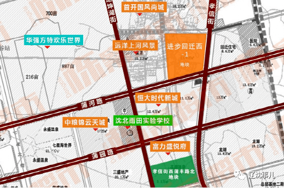 孝信街西蒲丰路北地块位于孝信街西侧,蒲丰路北侧,该地块占地6.