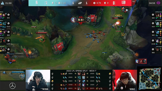 瑞兹|LOL-LPL：shad0w盲僧猛龙摆尾击飞三人，LGD让一追二2-1逆袭iG