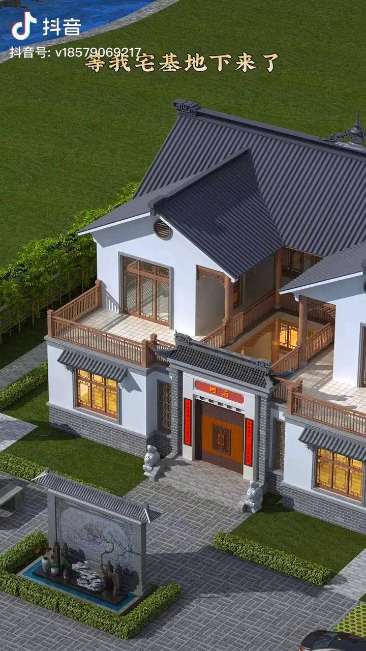 等我宅基地下来了就回老家盖一套这样的中式小院农村自建房