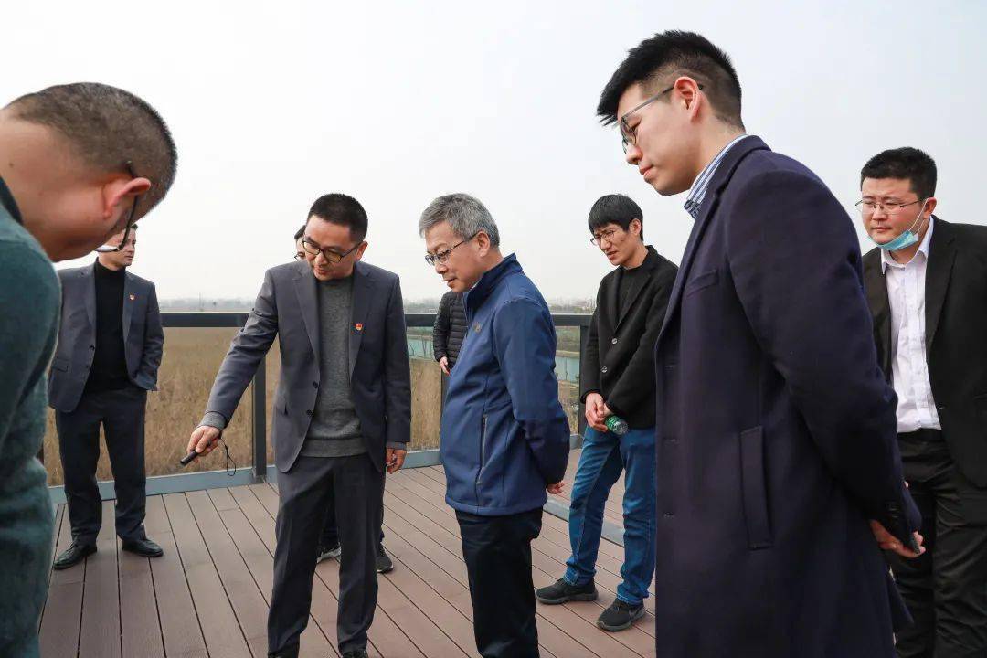 省发改委资环处一级调研员朱瑞清一行来我县调研_姚庄_嘉善_示范区