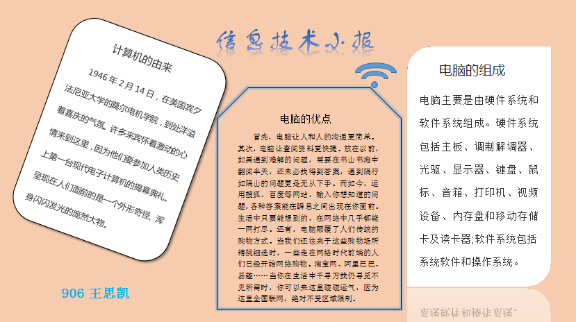 信息技术小报图片