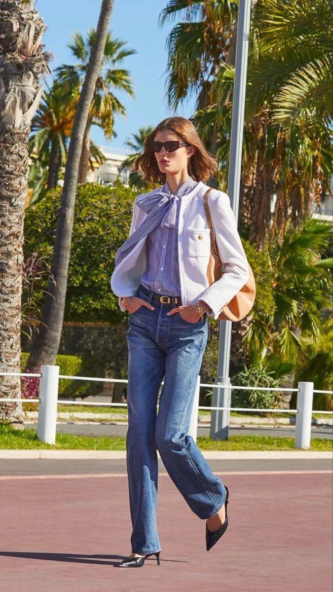 下装 条纹，永不过时