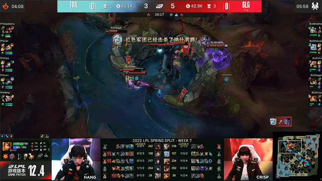 中路|LOL-LPL：新人Care阿狸魅惑妖术连环命中，FPX让一追二2-1掀翻BLG