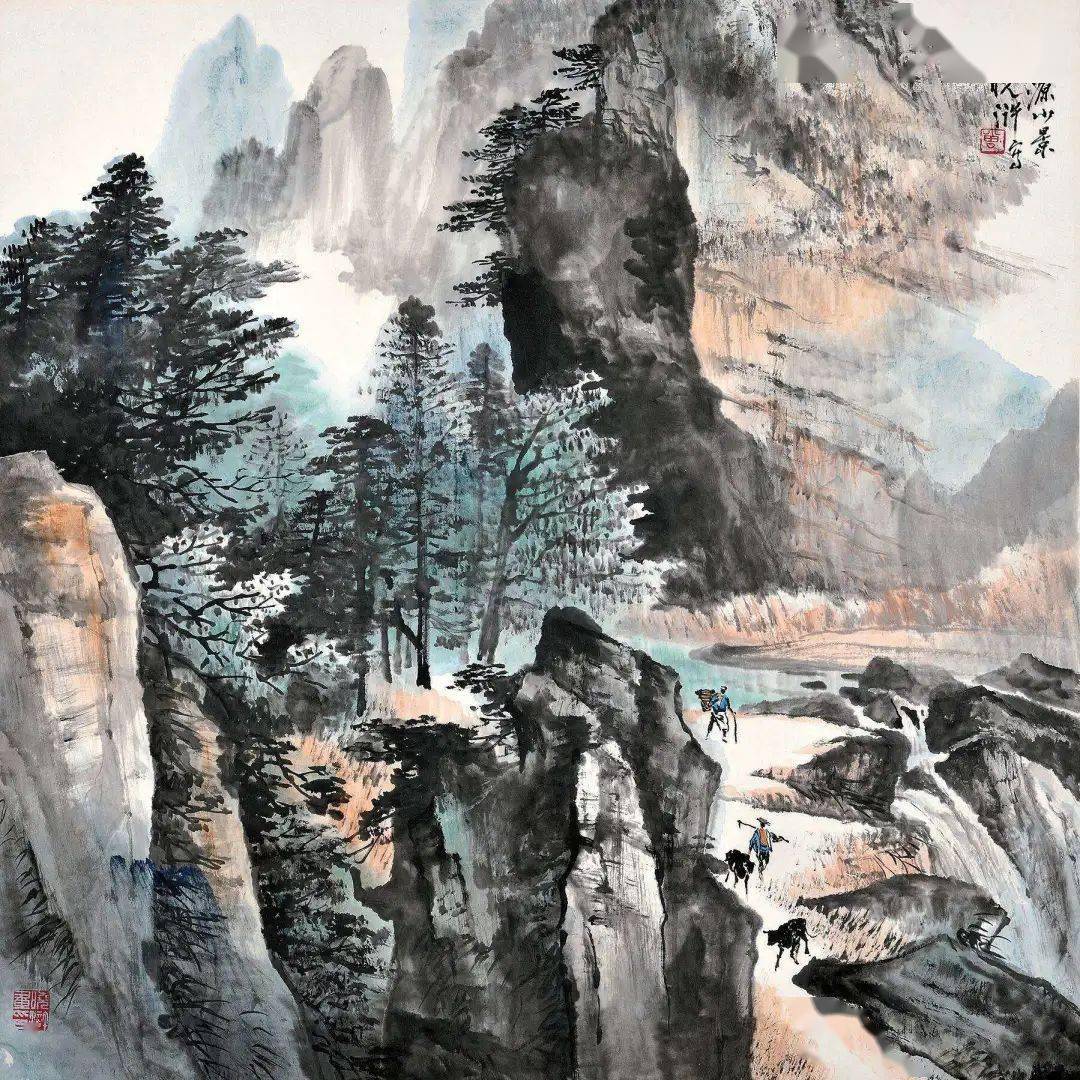 曾晓浒山水画雄浑苍润,气势夺人_笔墨_艺术_自然