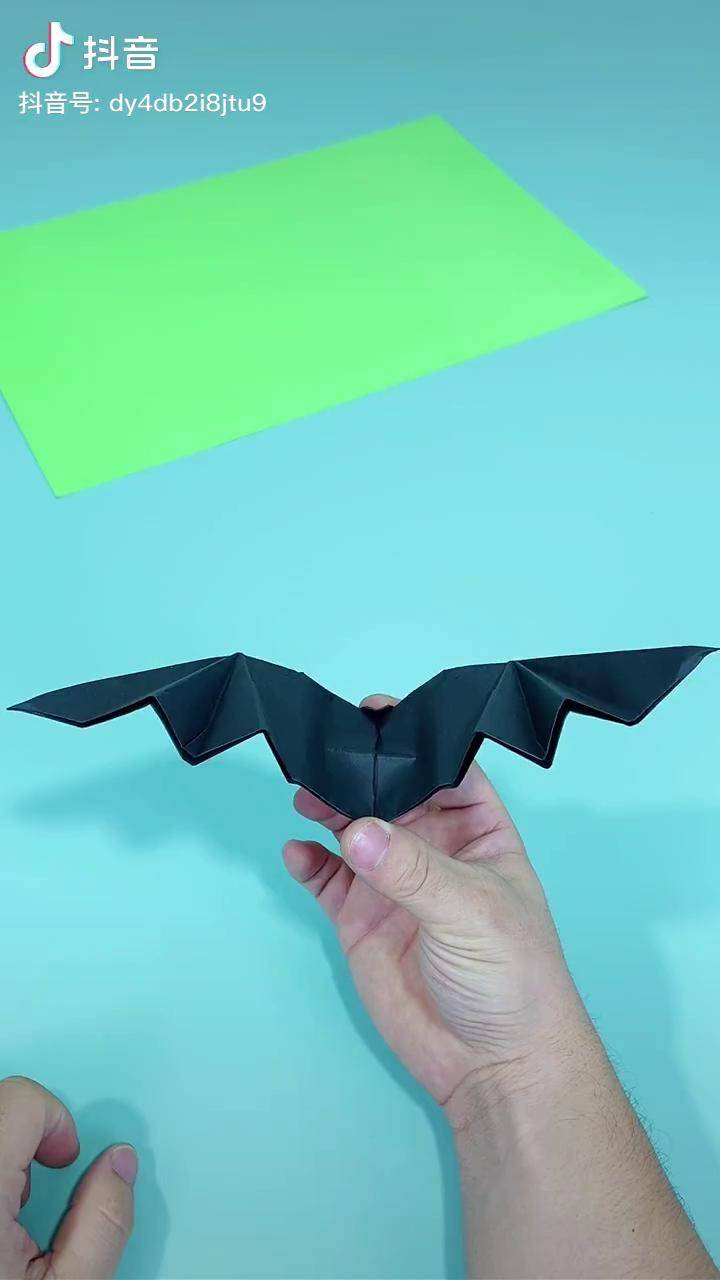 能煽动翅膀的蝙蝠折纸好神奇有人知道它是什么原理吗折纸教程折纸亲子