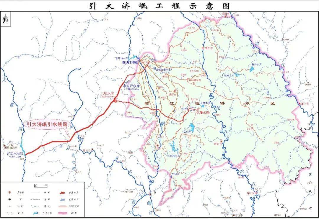 引大济岷工程路线芦山图片