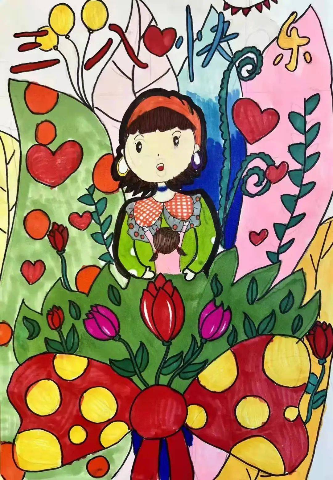 致敬了不起的“她”！看小画师如何描绘最美节日祝福