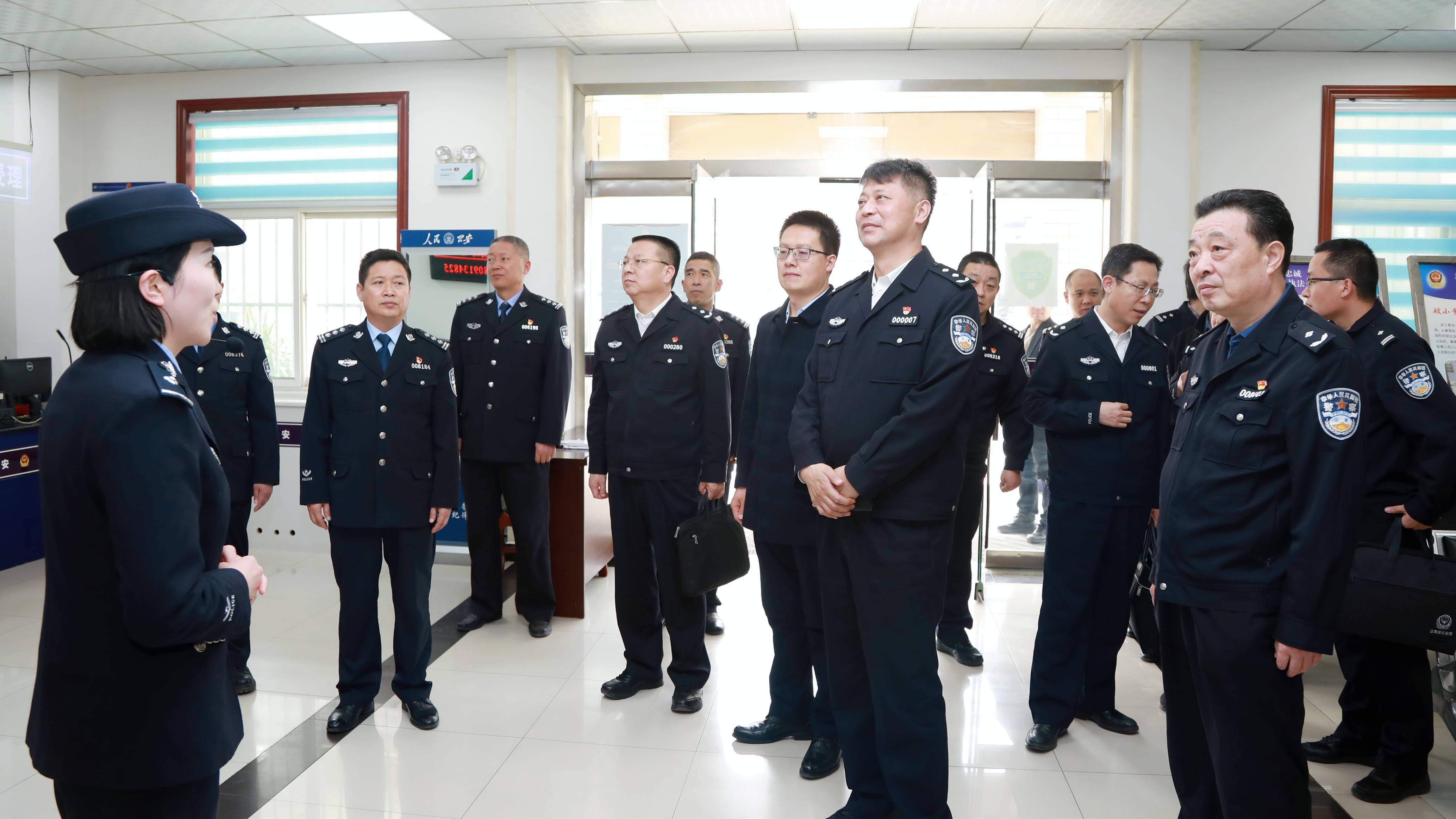 陕西省公安厅杜清江副厅长深入合阳督导检查安保工作及派出所建设