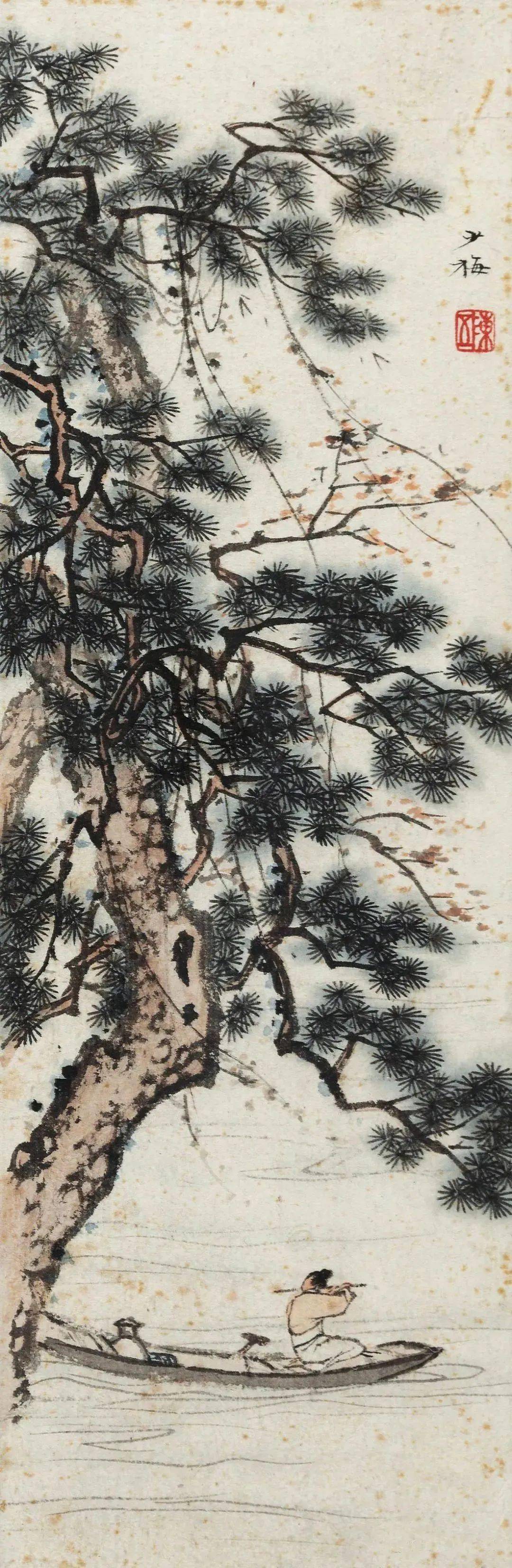 陈少梅:泉石怡情册_书画_波罗蜜_般若