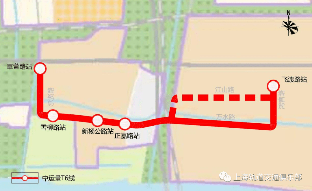 临港中运量t6线即将开工t2线将于4月完工