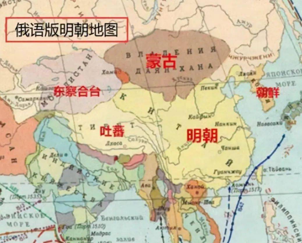 清朝时的世界地图图片