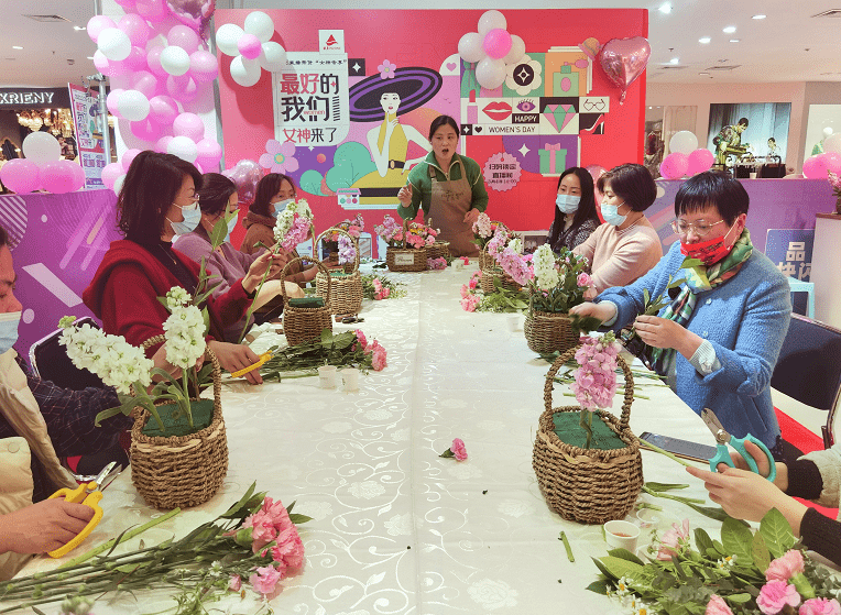 最好的时光|巾帼绽芳华!临沂银座商城送上“女神节”的祝福_活动_插花_花艺
