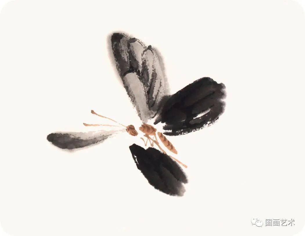 写意蝴蝶蜻蜓画法范例