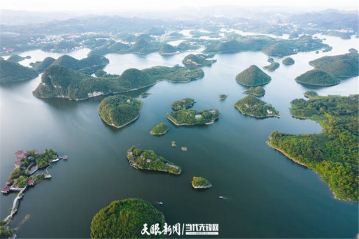 天眼|春意浓 贵阳百花湖阳光明媚