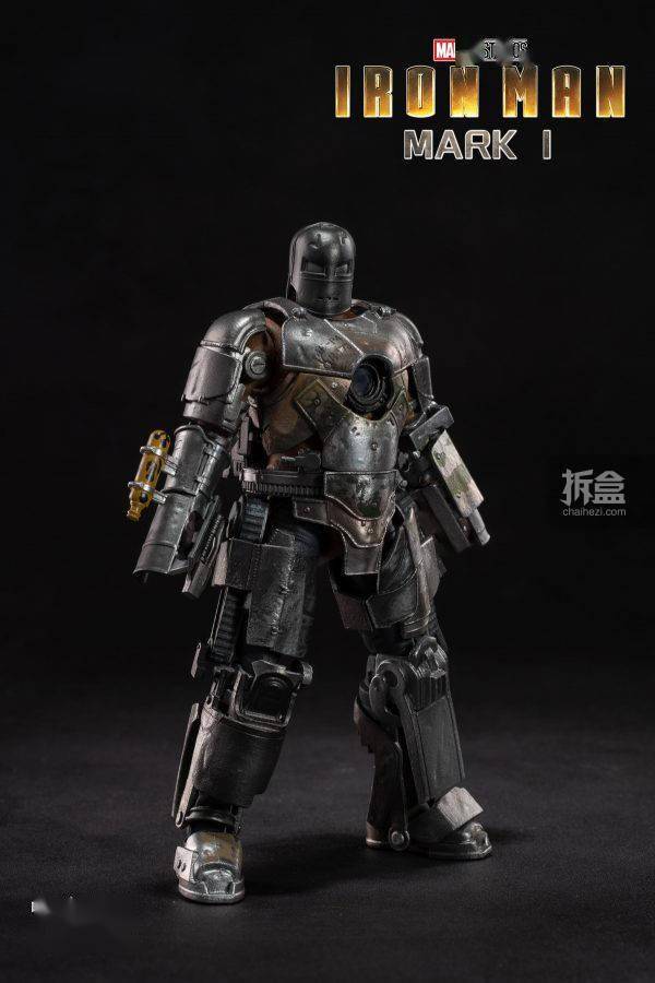 人偶|中动玩具 IRONMAN钢铁侠 马克MK1 发光版 漫威可动人偶