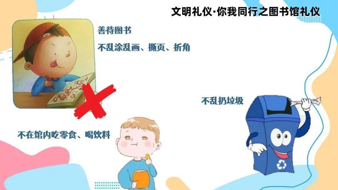活动文明礼仪你我同行之图书馆礼仪