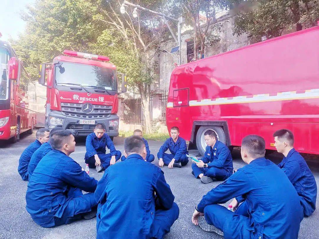 增城消防大队新训队开展灭火救援英雄中队天津八大街中队精神讲述活动