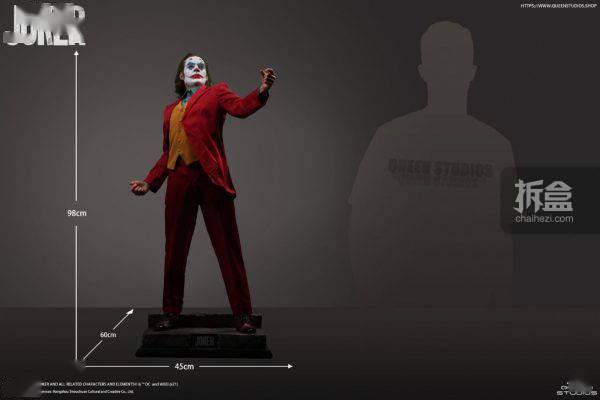 雕像QUEEN STUDIOS DC系列 2019电影版 小丑JOKER 1/2收藏雕像