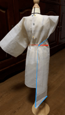 一期一新款汉服研发之后掩式绕襟深衣