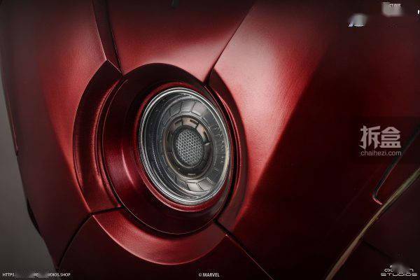 系列|QUEEN STUDIOS 漫威系列 钢铁侠 MARK7 1/1比例收藏胸像