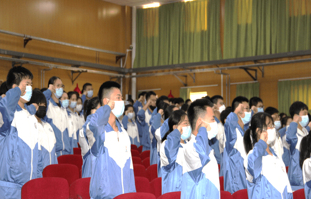 小东庄中学举行2022届中考百日誓师大会_东中_姚广静_期望