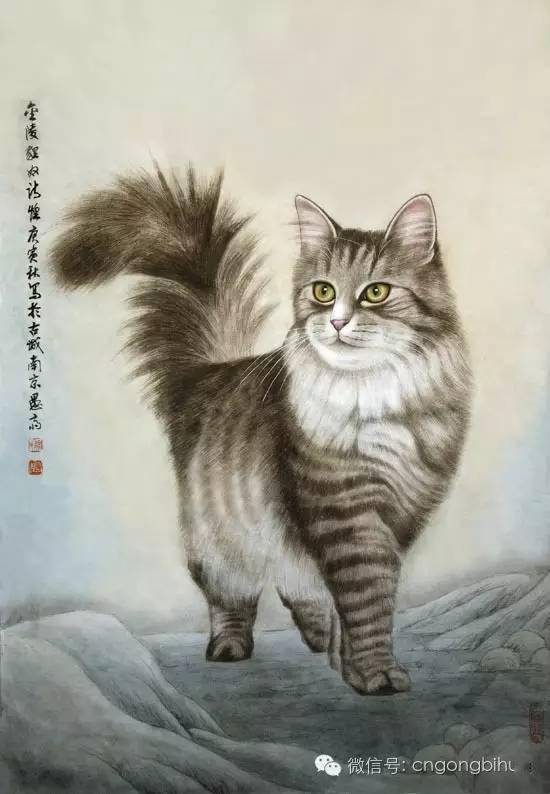 魏诗煌的工笔画猫集