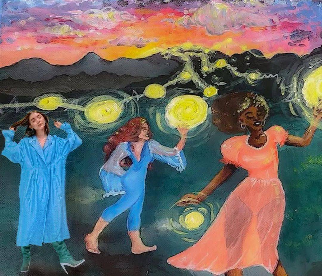 当世界名画中突然闯入时尚麻豆是一番怎样的画面