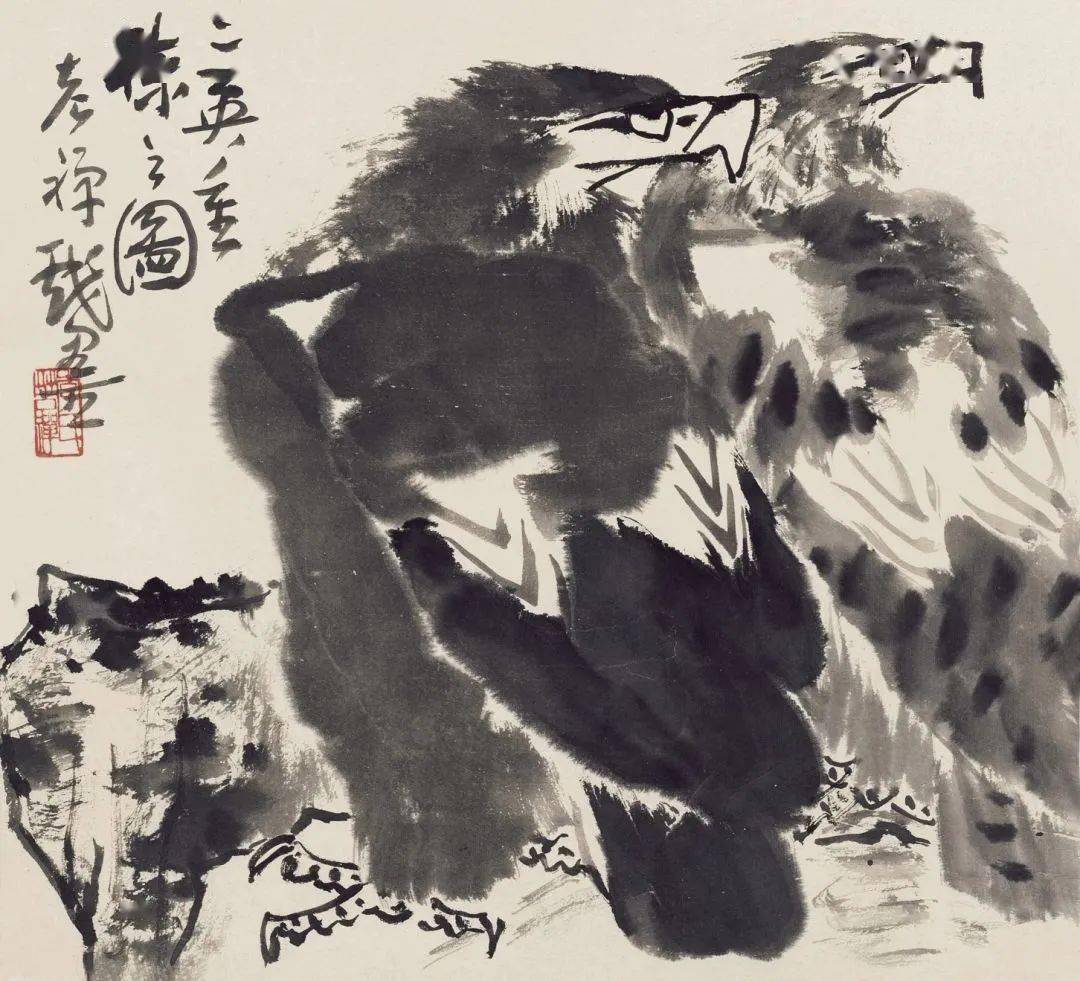 李苦禅《花鸟山水册》，用笔劲道，线条直入化境_搜狐网