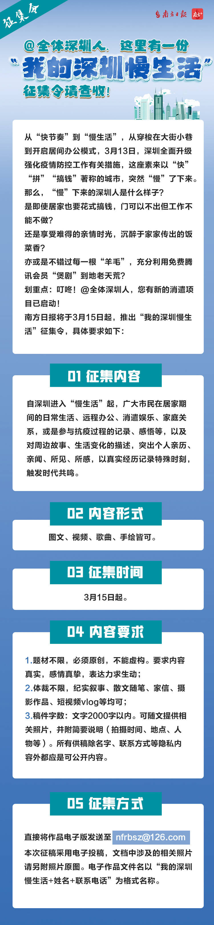 @全体深圳人,这里有一份“我的深圳慢生活”征集令,请查收!_内容_许懿_电子版