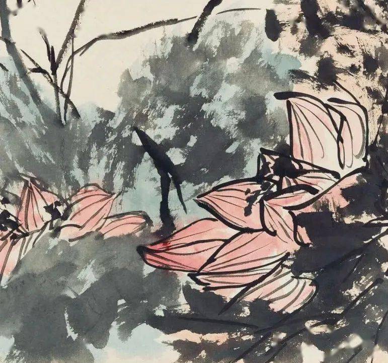 李苦禅《花鸟山水册》，用笔劲道，线条直入化境_搜狐网