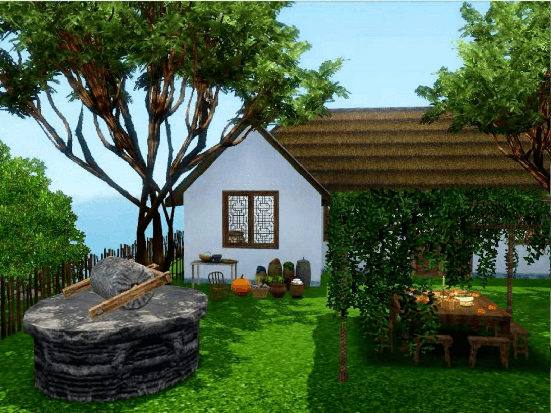 老了有个小院粗茶淡饭诗酒田园唯美